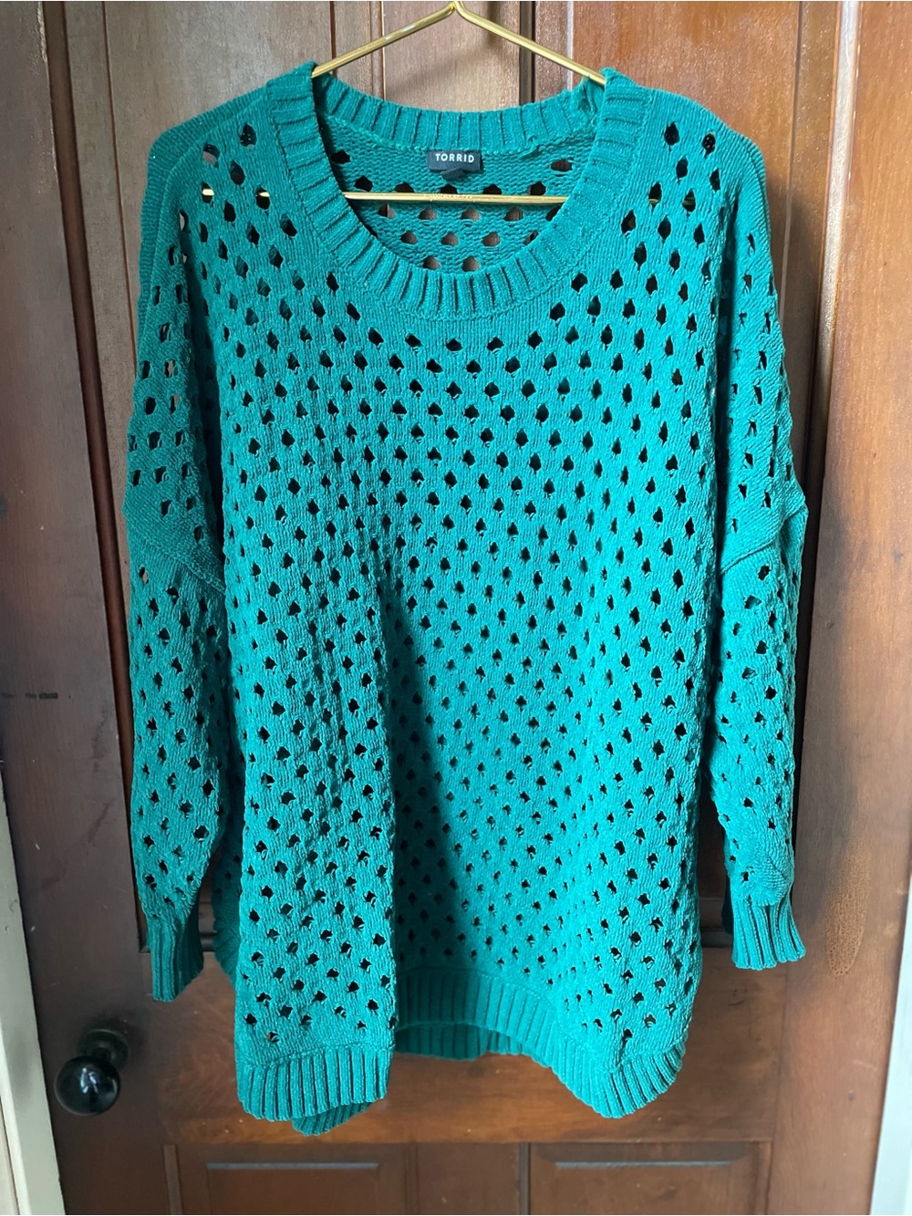 Torrid women's 4X green sweater